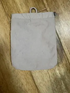 リンクルナイロン　片手で開くフラットポーチ
