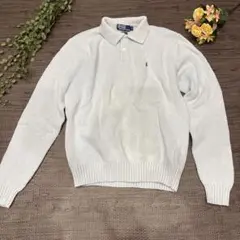 90s ラルフローレン ニット ポロシャツ コットン M ヴィンテージのサムネイル