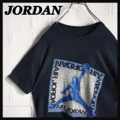 エア・ジョーダン ビッグプリントロゴ Tシャツ M 黒 ジャンプマン