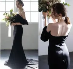 dressproduction ソフトマーメイドドレス (W225BK)