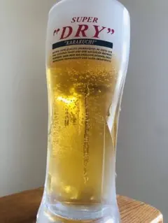 食品サンプル　ビール　アサヒスーパードライ　水滴付き