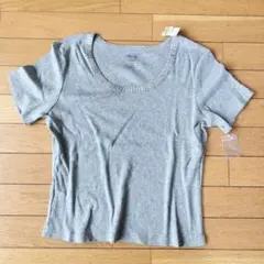 【新品／タグ付】Talbotsタルボット グレー Tシャツのサムネイル