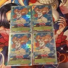 ナミ SR パラレル OP08-106 4枚セット