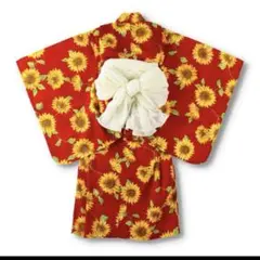 新品タグ付　ブランシェス　ひまわり浴衣M 110〜120 branshes
