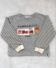 SLAP SLIP トミカコラボ トミカとトム トレーナー 100サイズ