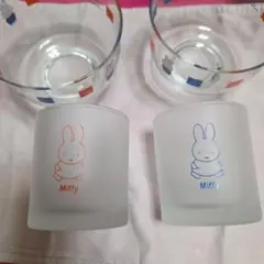 Miffyデザイン ガラス製 グラスとボウルの各2個セット
