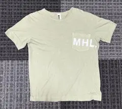 MHL. ポケット付き 【M】Tシャツ カーキのサムネイル