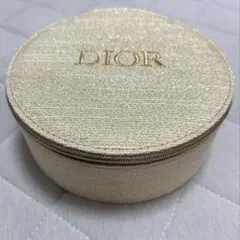 DIOR ラウンドポーチ ミラー付き ゴールド　　　紙袋　箱　リボン付きのサムネイル