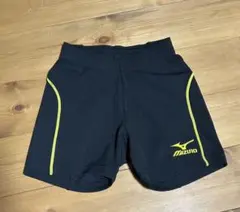 Mizuno 黒 ショートパンツ イエローライン