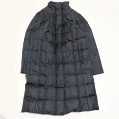 美品✨バーバリーロンドン　ダウンコート　シャドーチェック　ブラック　40