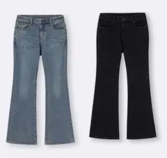 【2点セット！】GU スリムフレアジーンズ