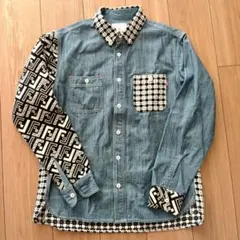 美品 河谷シャツ ボタンダウン 長袖シャツ　Mサイズ　 ユニセックス