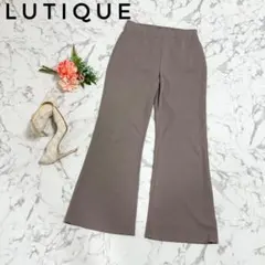 【レアアイテム☆赤字覚悟】くすみピンク フレアパンツ ウエストゴム スラックス