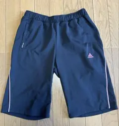 adidas ハーフパンツ　黒・ピンク　Mサイズ