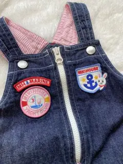 MIKI HOUSE デニムジャンバースカート 90cm