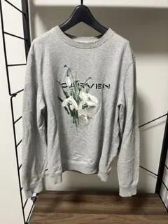 CARVEN 花刺繍 グレー トレーナー Lのサムネイル