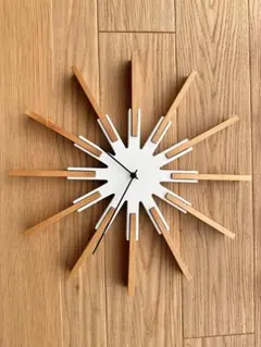 【中古】インターフォルム 掛け時計 シリオ CL-3346 ホワイト 44㎝