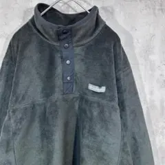 フリースジャケット【Columbia】 古着 ボタン ブラック L