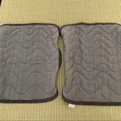 枕カバー 2枚セット ブラウン ウェーブキルト