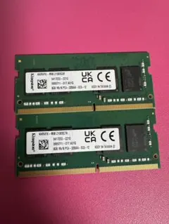 Kingston ノート用メモリ 16GB(8GB×2枚)DDR4-3200AAのサムネイル