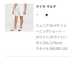 NIKE　ジュニア（メンズ）　Dri-FIT　トレーニング　ショートパンツXL
