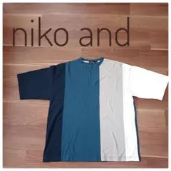 【未使用品】niko and... アソートカラーブロック Tシャツ L