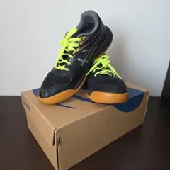 売り切価格‼️【24㎝】ASICS バレーボールシューズ 黒/オレンジ/黄緑のサムネイル