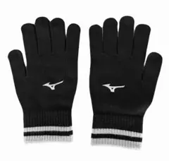MIZUNO 니트 장갑 블랙 미끄럼 방지