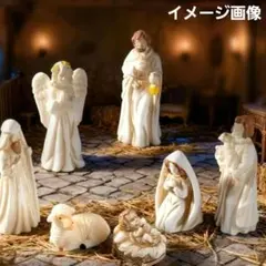 キリスト降誕 ミニチュアフィギュア 7体セット クリスマス装飾