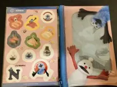 スシロー スンスン コラボ クリアポーチ シール ぷちローセット