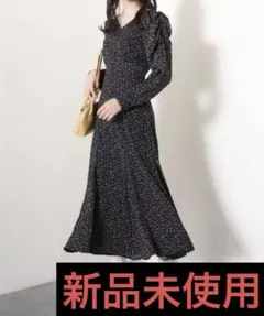 archives 花柄バックレースアップワンピース