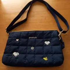 SNOOPYキルトショルダーバッグ サコッシュ