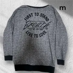 INGNI グレー ×ブラックスウェットカーディガンＭサイズ