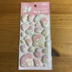 My Melody カスティングステッカー 韓国サンリオ公式もちふわシール