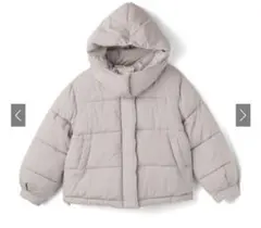 フード付き2way中綿ダウンジャケット[kd20]グレージュ