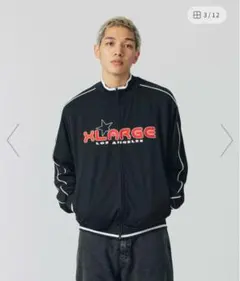 XLARGE ブラック ジップアップジャケット