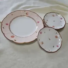 NARUMI ボーンチャイナ 皿 6点セット 花柄