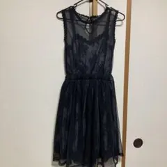 axes femme シフォン風ワンピース パーティドレス フォーマル