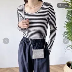 MYMOOD. キラキラチェーンショルダーバッグ シルバーのサムネイル