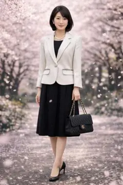 13AR号入学入園式 卒業卒園式ジャケット スカートワンピース 上品高見え