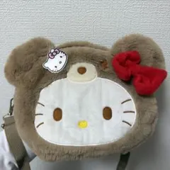 ハローキティ くま ぬいぐるみ ショルダーバッグ