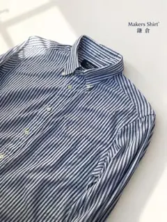 メーカーズシャツ鎌倉　ギンガムチェック　ボタンダウン　長袖シャツ