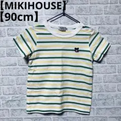 ミキハウス　ダブルビー　90cm 半袖tシャツ　カラフルストライプ