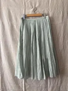 【Spick and Span】ミントグリーン プリーツスカート