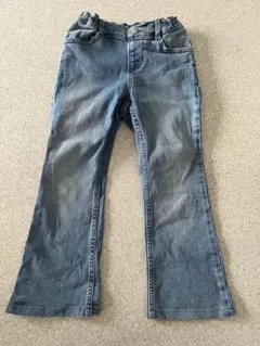 GU デニムブルー フレアパンツ 120