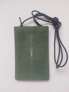エイ革 スマホショルダーバッグ 赤 黒 ZONALe - メルカリ