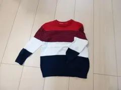 H&M ボーダーキッズセーター 赤/白/紺