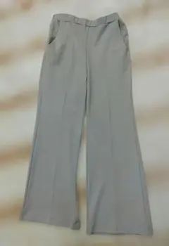 BAYFLOW スラックス　ストレートパンツ　ウエストゴム　ストレッチ