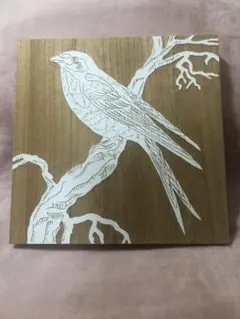 竹中三郎 油絵「赤いむねの鳥」 - メルカリ