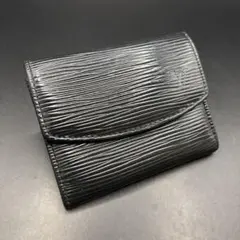 極美品 ルイヴィトン エピ ポルトモネ サーンプルコインケース黒